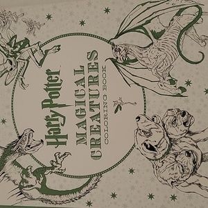 Harry potter magical creatures coloring book